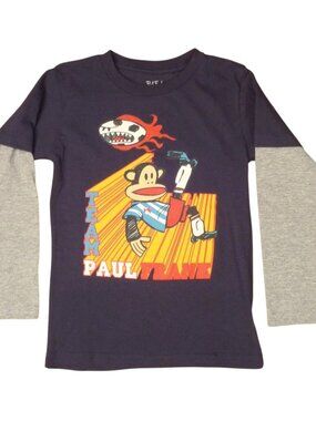 NWT Paul Frank Little Boys Julius Monkey Layered Long Sleeve T-Shirt